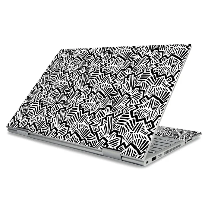 Abstract Black Envy x360 15″ (2019) Skin