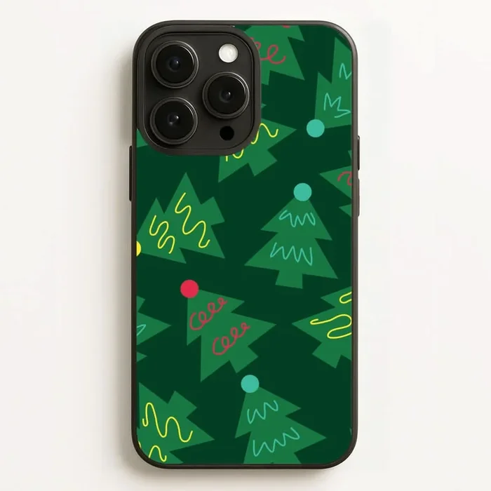 Abstract Christmas Trees Pattern Phone Case