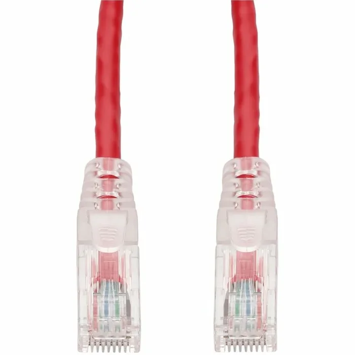AddOn 14ft Red CAT 6 PVC Ethernet Cable Snagless Easy Clear Boot TAA RJ-45 M/M ADD-14FCAT6-RD-TAA