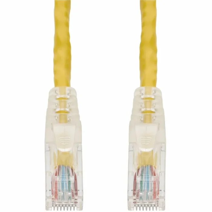 AddOn 20ft Yellow CAT 6 PVC Ethernet Cable Snagless Easy Clear Boot TAA RJ-45 M/M ADD-20FCAT6-YW-TAA