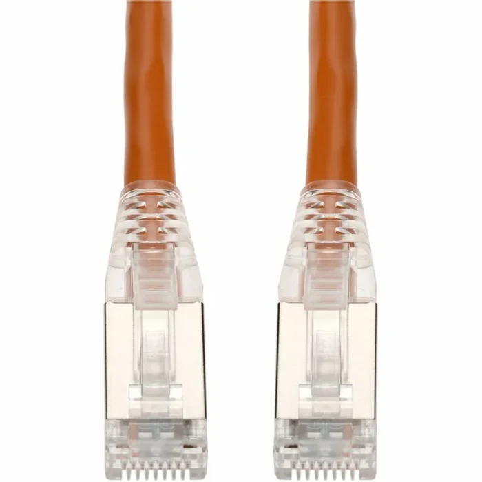 AddOn 2ft Orange CAT 6 Shielded PVC Ethernet Cable Snagless Easy Clear Boot TAA RJ-45 M/M ADD-2FCAT6S-OE-TAA