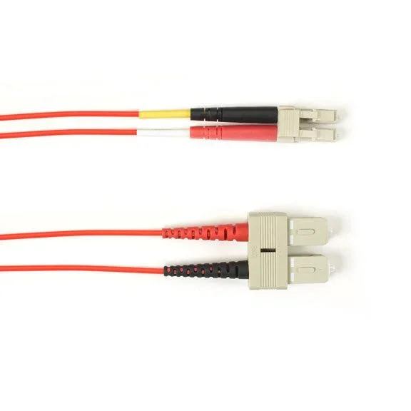 Addon Networks Addon 2M Lc To Sc M/M Om4 Red Patch Cbl Fiber Optic Cable 78.7″ (2 M)