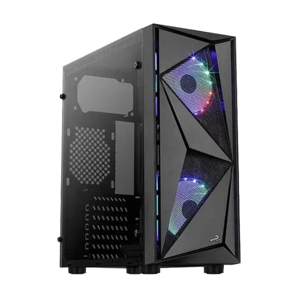 AEROCOOL Glider Cosmo ATX Mid Tower Cabinet (Black)