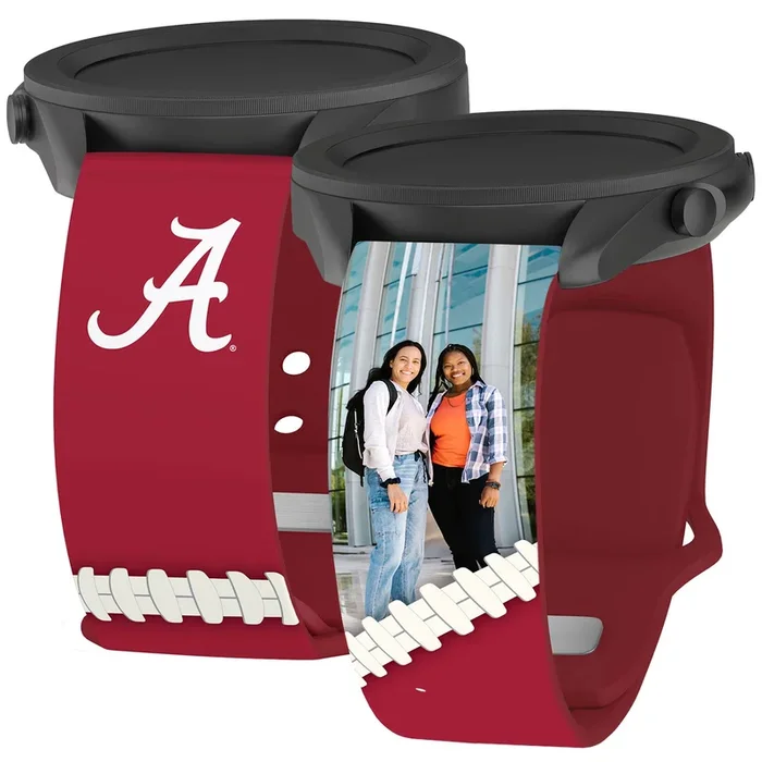 Alabama Crimson Tide Custom Photo HD Watchband for Samsung, Garmin, Fossil, and More