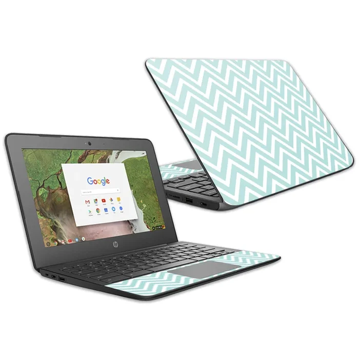 Aqua Chevron Chromebook G6 11.6″ (2018) Skin