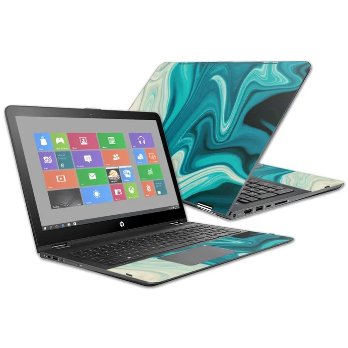 Aqua Swirl Envy x360 15z 15″ (2016) Skin