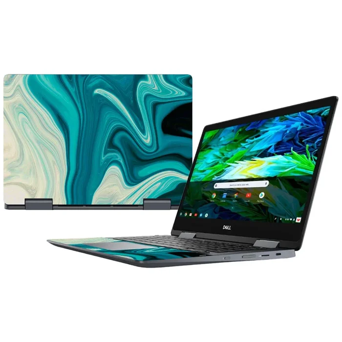 Aqua Swirl Inspiron Chromebook 14″ (2018) Skin