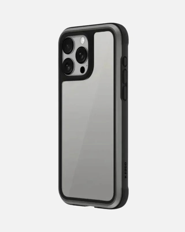 Ares Aviation-Grade Aluminum Alloy Bumper Case for iPhones – Titanium Grey