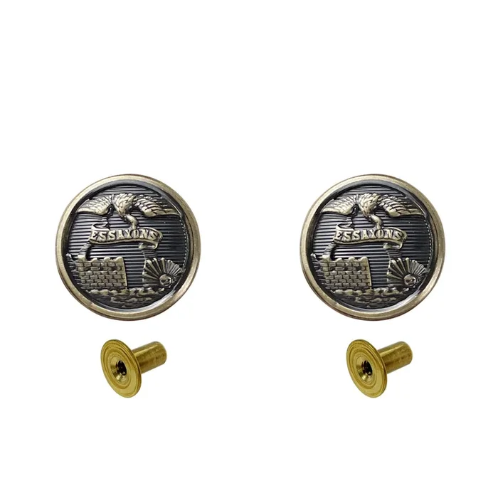 Army AGSU Button: Engineer Cap Screw with Tube