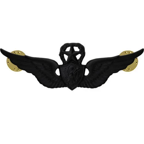 Army Badge: Master Aircraft Crewman: Aircrew – black metal