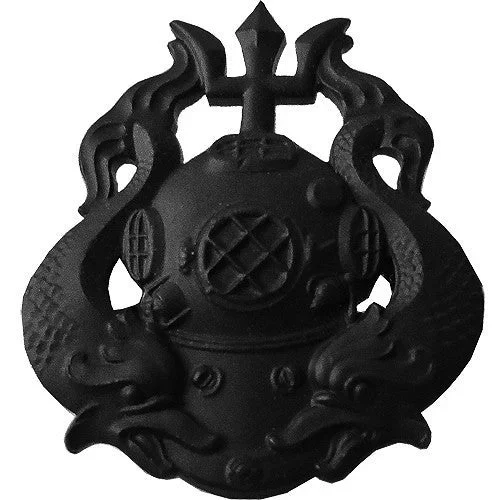 Army Badge: Master Diver – black metal