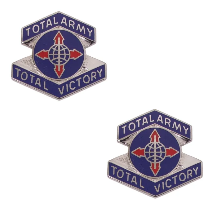 Army Crest: Human Resources Command – Motto: Total Army Total Victory