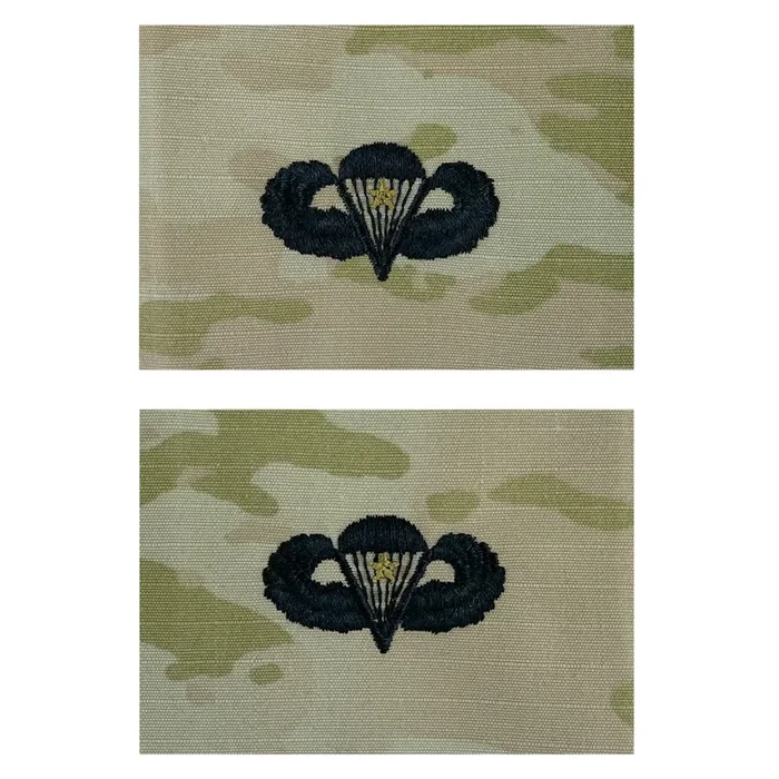 Army Embroidered Badge on OCP Sew On: Combat Parachutist – 1st Award