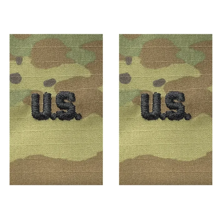 Army Officer Branch Insignia: U.S. Letters – embroidered on OCP sew on