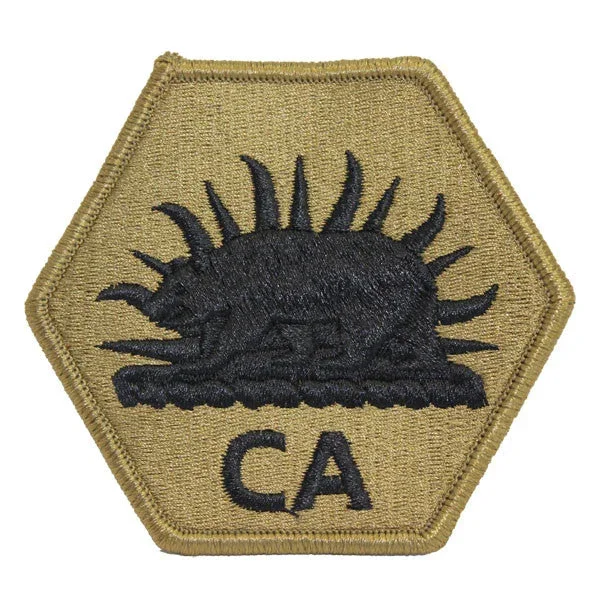 Army Patch: California National Guard CA Letters – embroidered on OCP