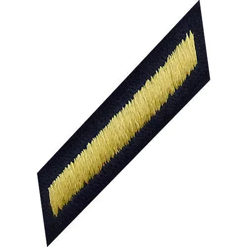Army Service Stripe Hash Mark: Male – gold embroidered on blue