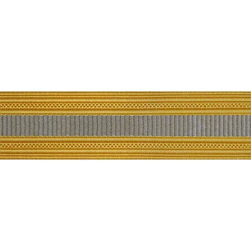 Army Sleeve Braid: Finance – silver grey