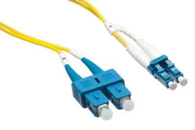 Axiom Axg95701 Fibre Optic Cable 0.5 M 2X Sc 2X Lc Os2 Yellow