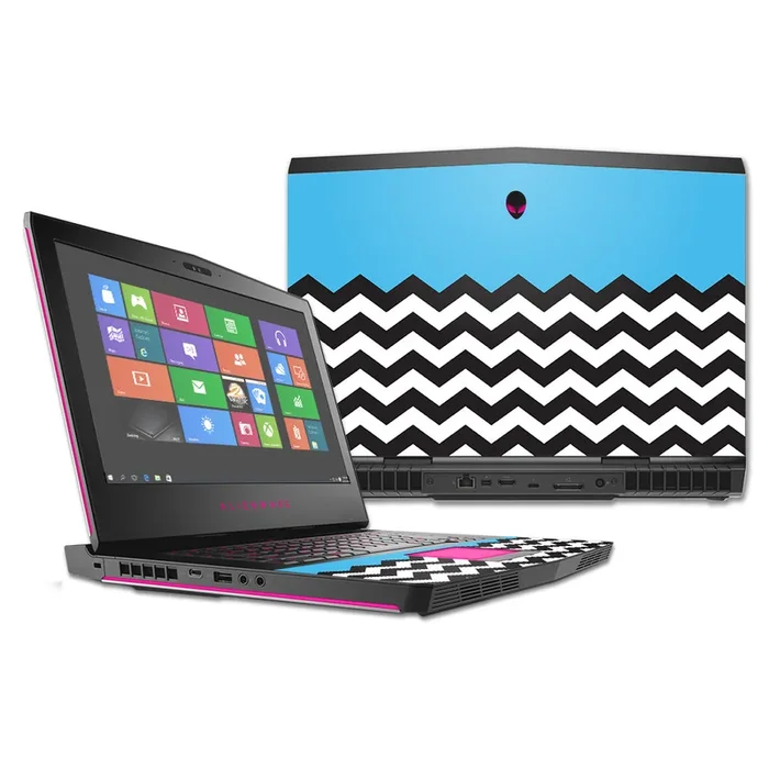 Baby Blue Chevron 17″ (2016) Skin