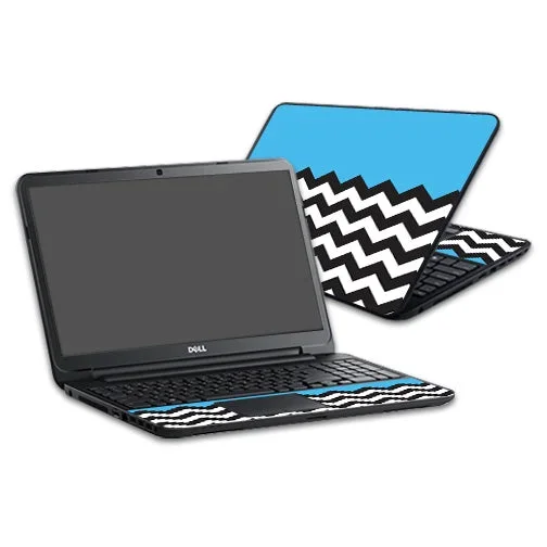 Baby Blue Chevron Inspiron 17 3721 Laptop 17″ Skin