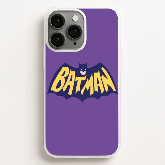 Bat Superhero Purple Logo Phone Case