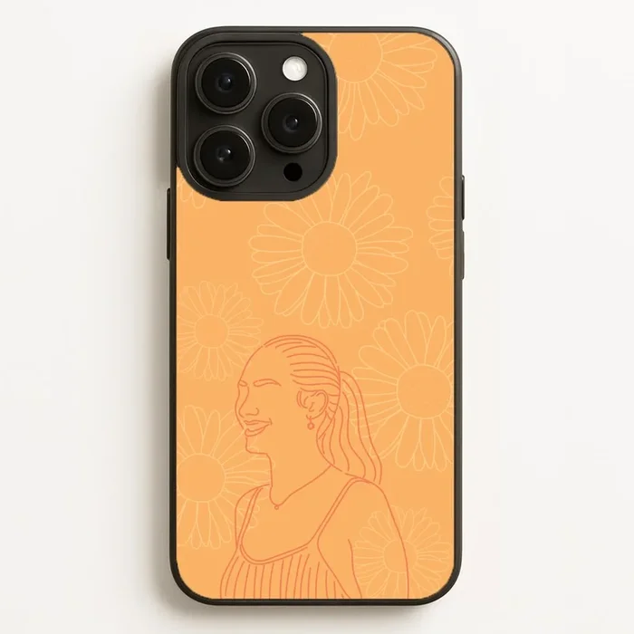 Belly And Daisies Outline Phone Case
