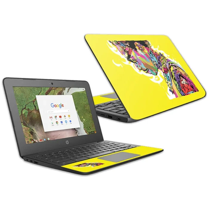Black And Yellow Chromebook G6 11.6″ (2018) Skin