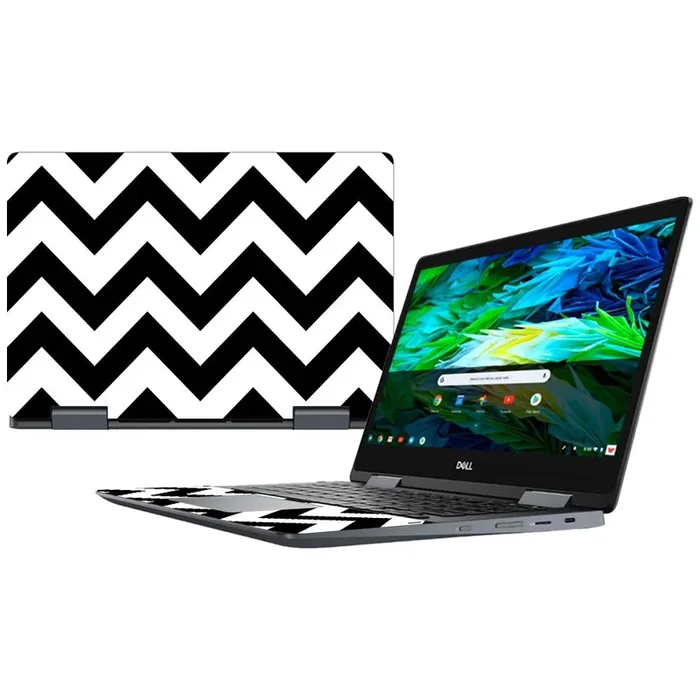 Black Chevron Inspiron Chromebook 14″ (2018) Skin