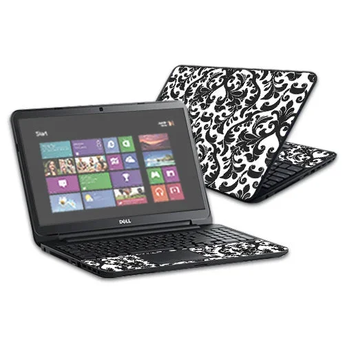 Black Damask Inspiron 15 i15RV Laptop 15.6″ Skin