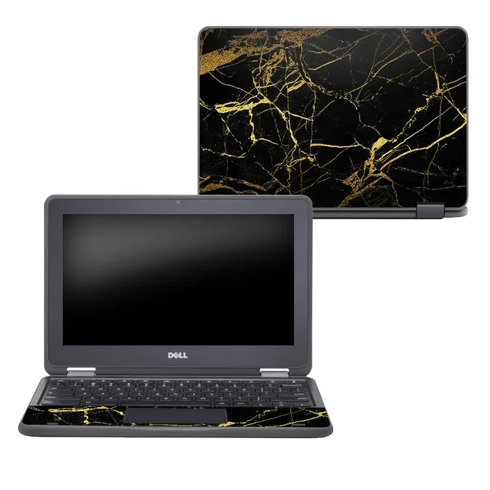Black Gold Marble Chromebook 11″ 3189 Skin