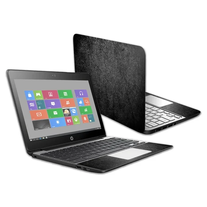 Black Leather Chromebook 11 G5 11.6″ Skin