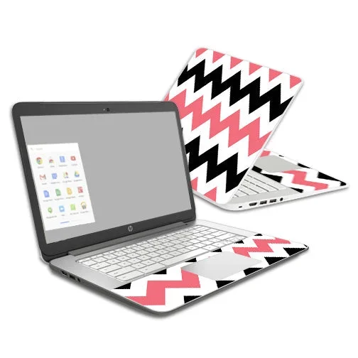 Black Pink Chevron Chromebook 14 (2014) Skin