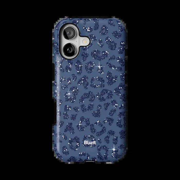 Blue Cheetah Print iPhone Case
