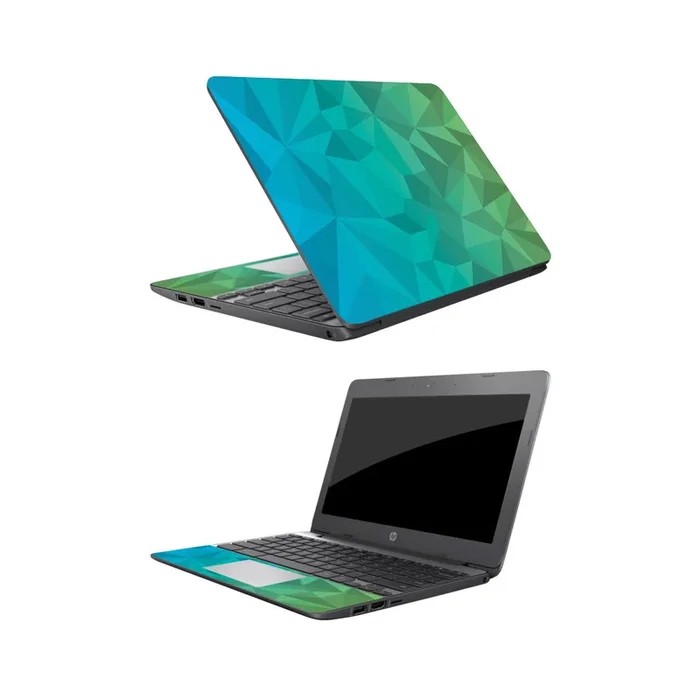 Blue Green Polygon Chromebook 11.6″ (2018) Skin