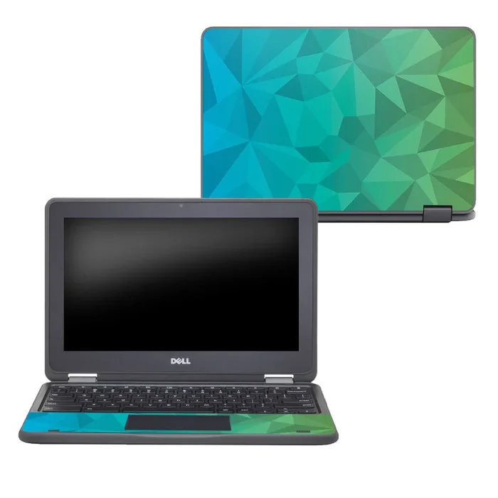 Blue Green Polygon Chromebook 11″ 3189 Skin