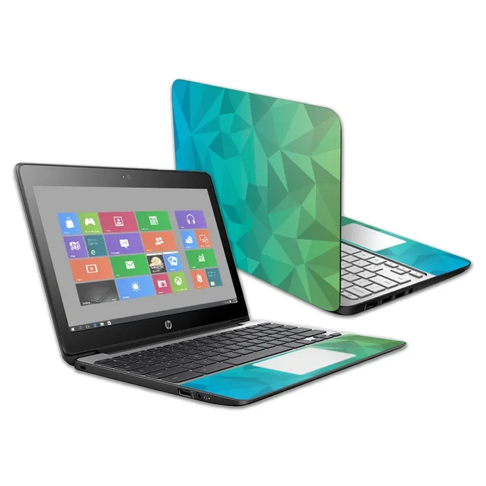 Blue Green Polygon Chromebook 11 G5 11.6″ Skin