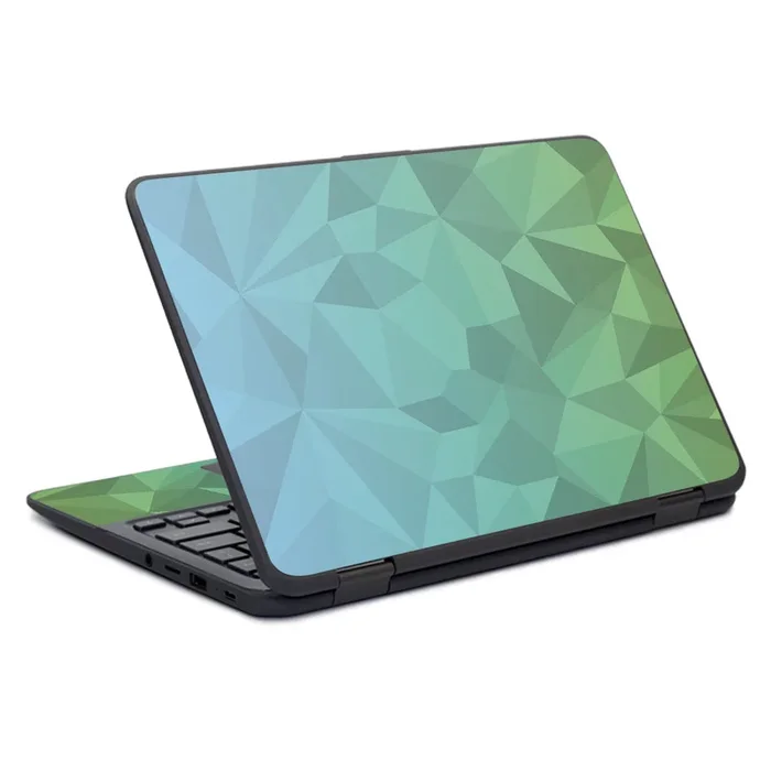 Blue Green Polygon Chromebook x360 11″ G11 (2017) Skin