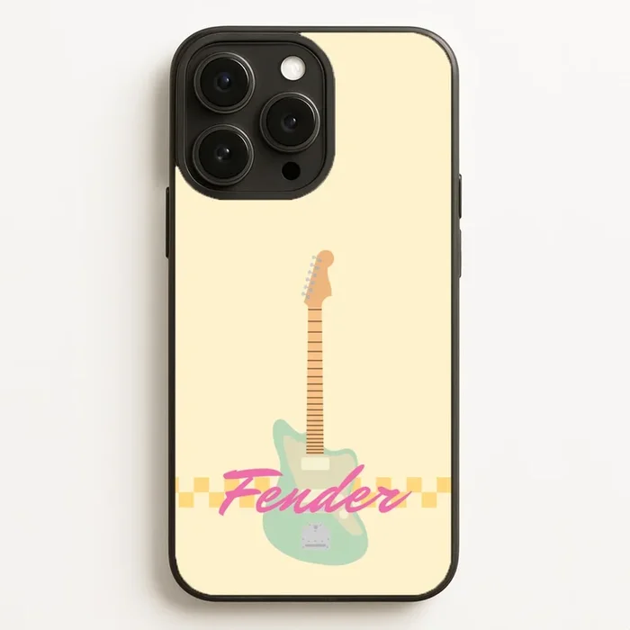 Blue Guitar Fender Phone Case