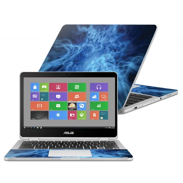 Blue Mystic Flames Chromebook Flip C302CA 12.5″ (2016) Skin