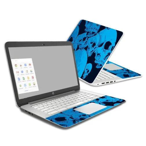 Blue Skulls Chromebook 14 (2014) Skin