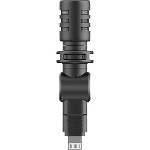 Boya BY-M100D Ultracompact Condenser Microphone with Lightning Connector for Vlogger, Run & Gun, Mobile Journalist