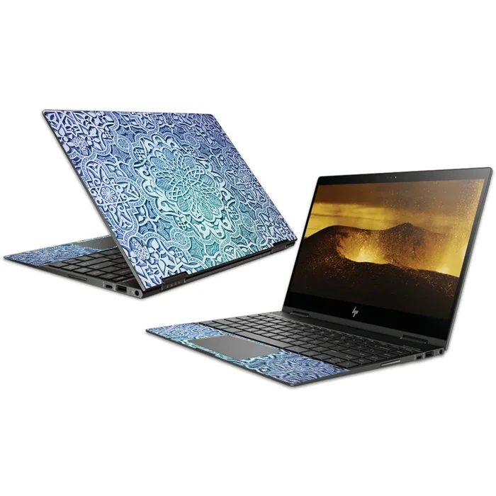 Carved Blue Envy x360 Convertible 13″ (2018) Skin