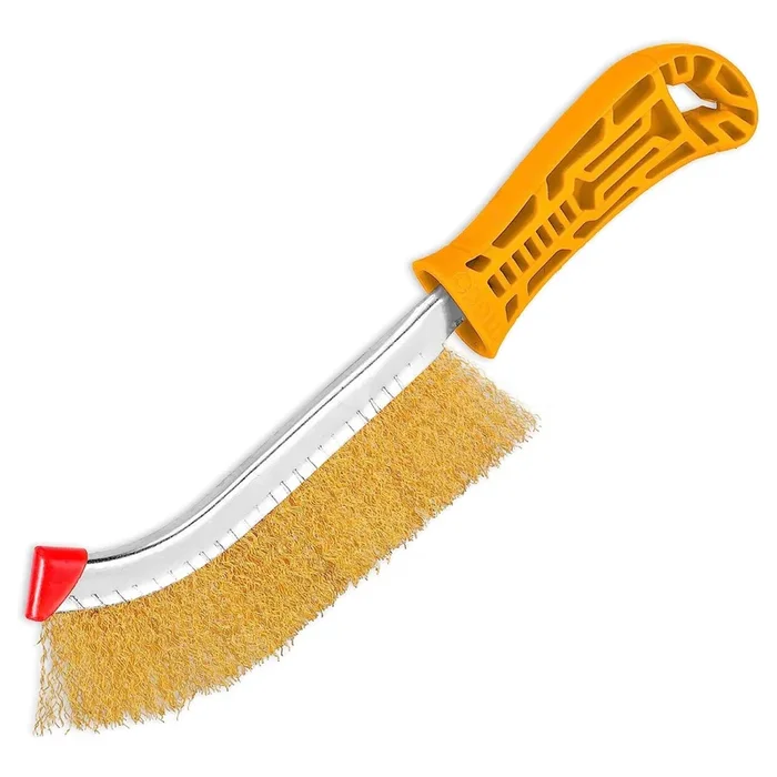 [CLEARANCE] INGCO 10″ (250mm) Universal Stainless Wire Brush with Plastic Handle | HWB02250