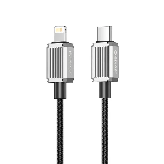 [CLEARANCE] ORICO GQZ29 (2m) USB Type C to Lightning Fast Charging Data Cable 14.5V/2A PD 29W, 480Mbps Transmission Rate, Nylon-Braided Zinc Alloy for iPhone, iPad, Air Pods