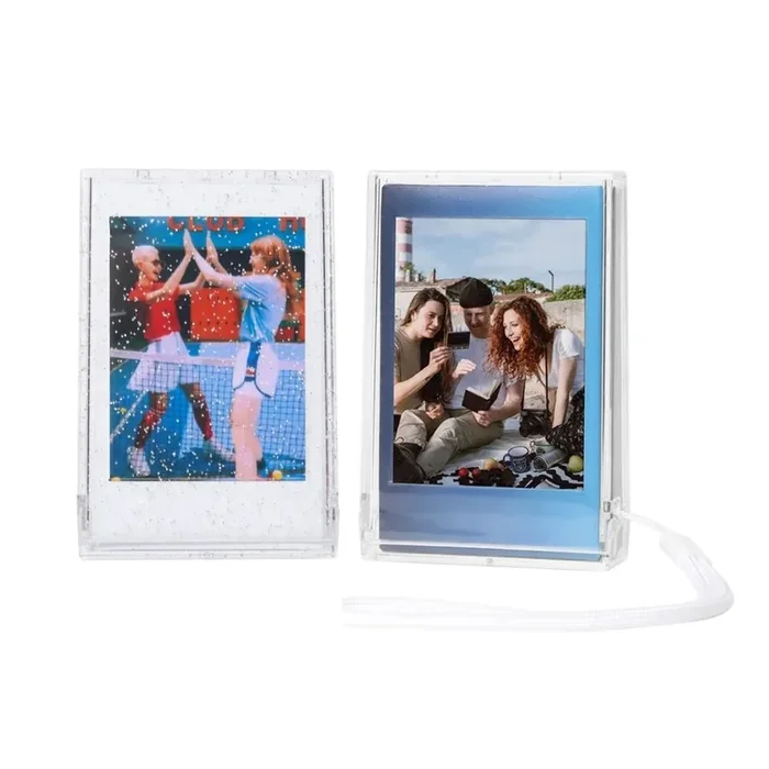 [CLEARANCE] Pikxi Ice Cream Cute Transparent Photo Mini Storage Box with 10 Sheets Capacity for Fujifilm Instax Mini Film