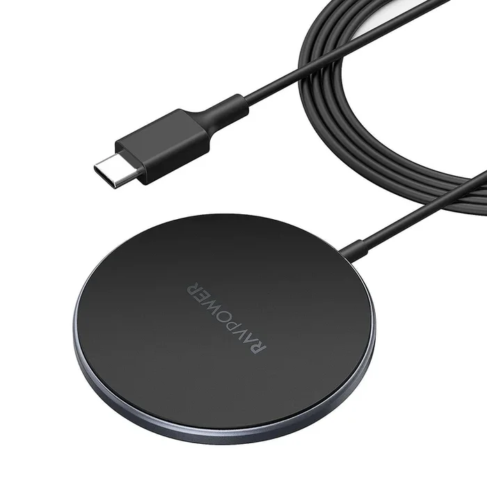 [CLEARANCE] RAVPower 15W Wireless Charger with Overcharge Protection for MagSafe iPhone 12/13 (Black) RP-WC012