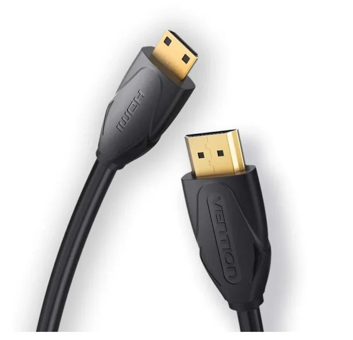 [CLEARANCE] Vention Plug and Play 2M Mini HDMI to HDMI Cable with Gold Plated Interface for TV, Laptops and Tablet (VAA)