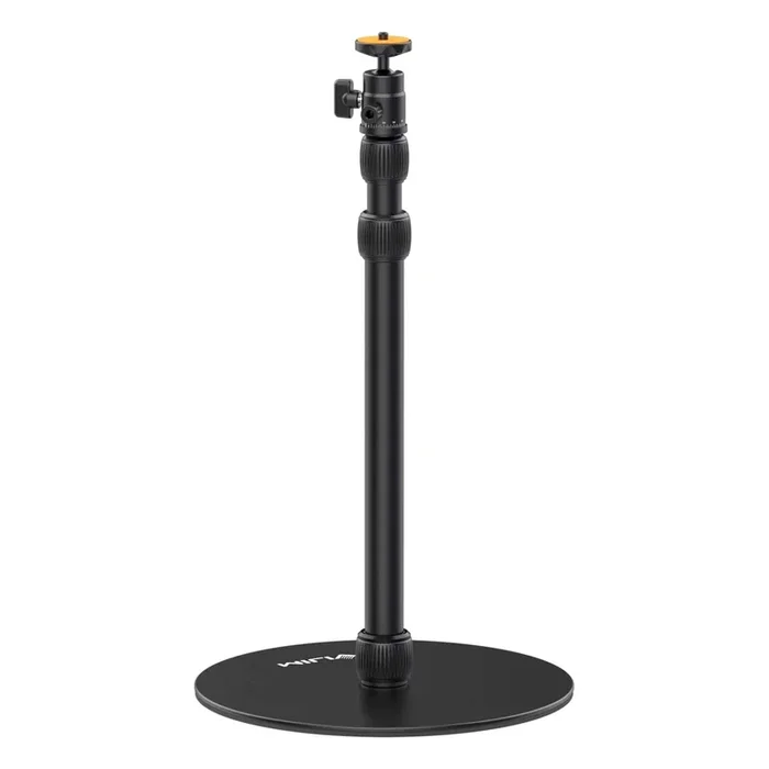 [CLEARANCE] Vijim by Ulanzi LS09 Extendable Heavy Base Stand with 1/4-inch Ball Mount, Smartphone Clip, and Action Cam Adapter for Cameras and Lights | 2952