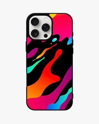 Color Splash Case – Glossy Multicolor Printed Back Cover for iPhone, Samsung, Pixel & OnePlus