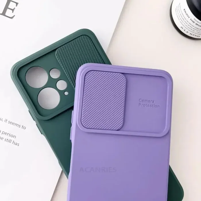 Colorful Phone Case with Camera Slide For Redmi Note 12, 11, 10, 9